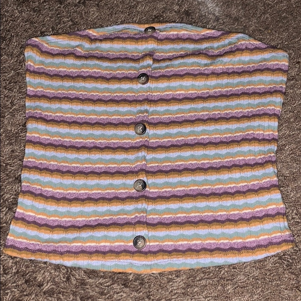 striped crop top from american eagle